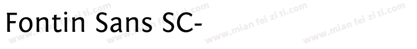 Fontin Sans SC字体转换